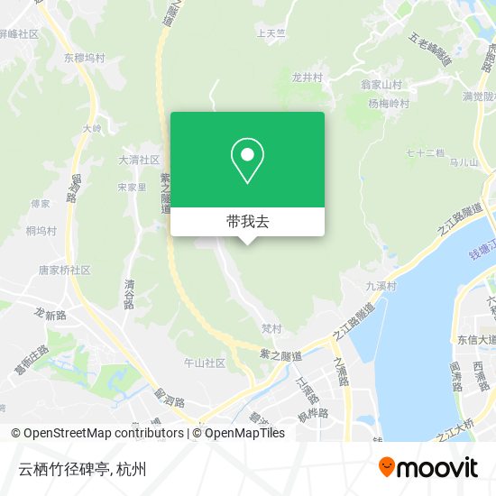 云栖竹径碑亭地图