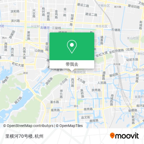 里横河70号楼地图