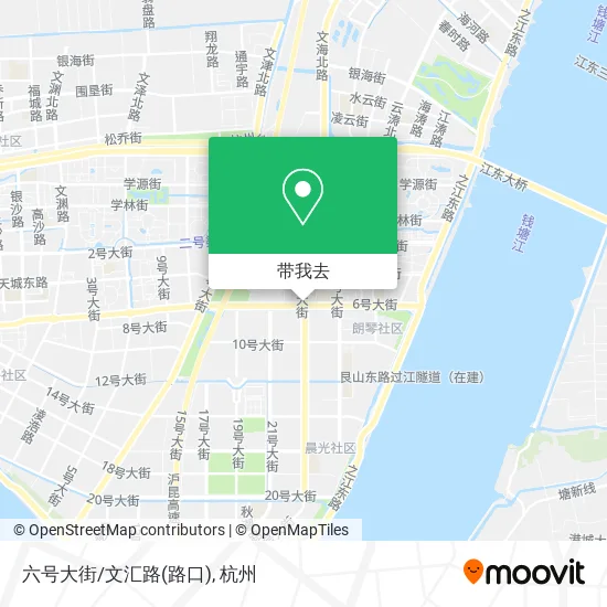 六号大街/文汇路(路口)地图