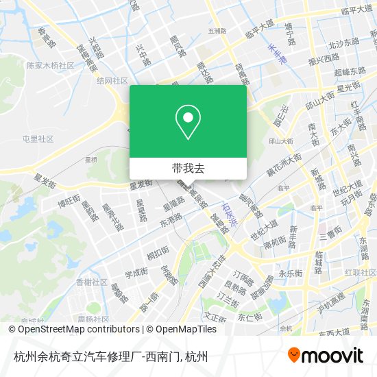 杭州余杭奇立汽车修理厂-西南门地图