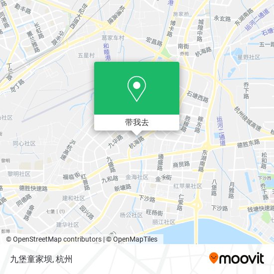 九堡童家坝地图