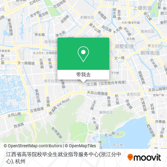 江西省高等院校毕业生就业指导服务中心(浙江分中心)地图