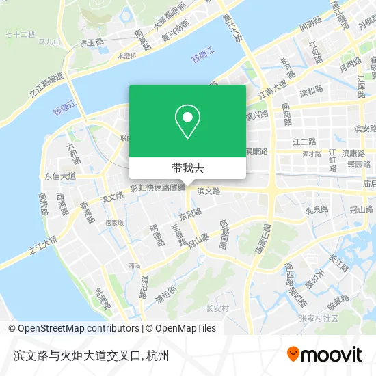 滨文路与火炬大道交叉口地图