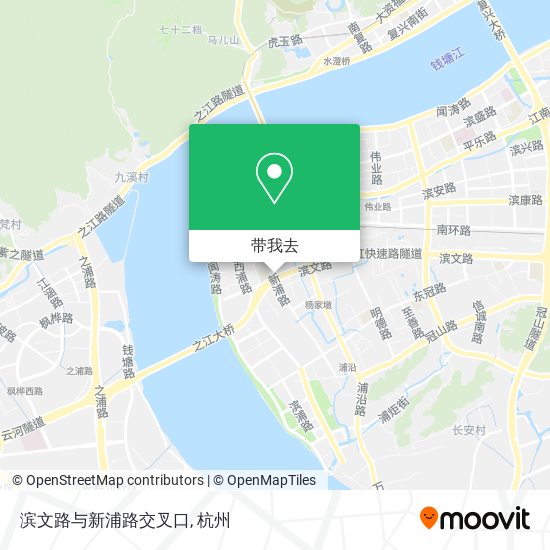 滨文路与新浦路交叉口地图