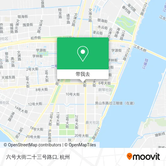 六号大街二十三号路口地图