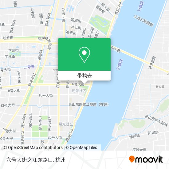 六号大街之江东路口地图