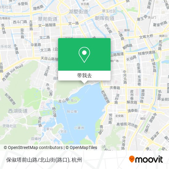 保俶塔前山路/北山街(路口)地图