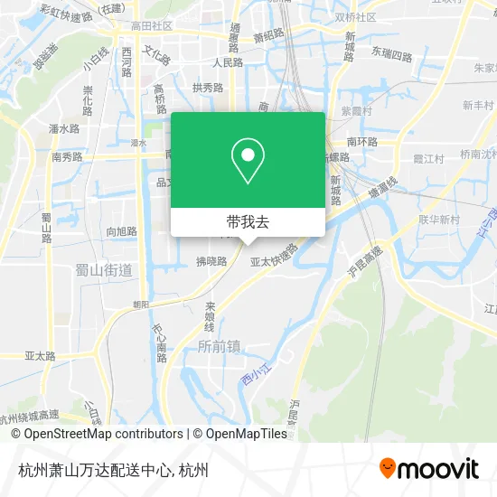 杭州萧山万达配送中心地图