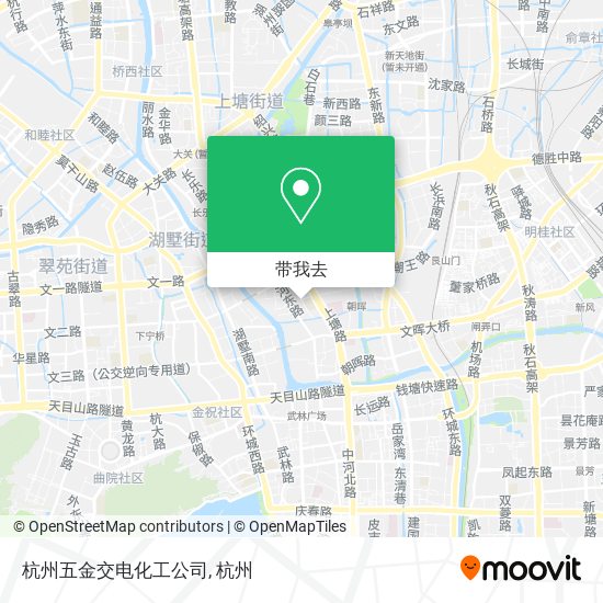 杭州五金交电化工公司地图