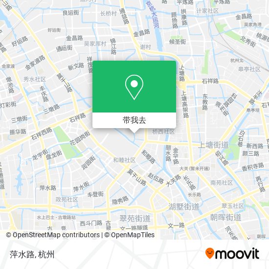 萍水路地图