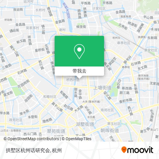 拱墅区杭州话研究会地图