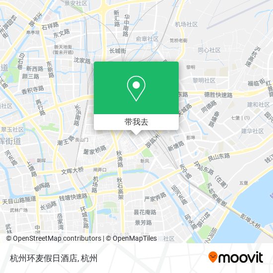 杭州环麦假日酒店地图