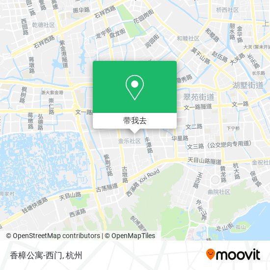 香樟公寓-西门地图