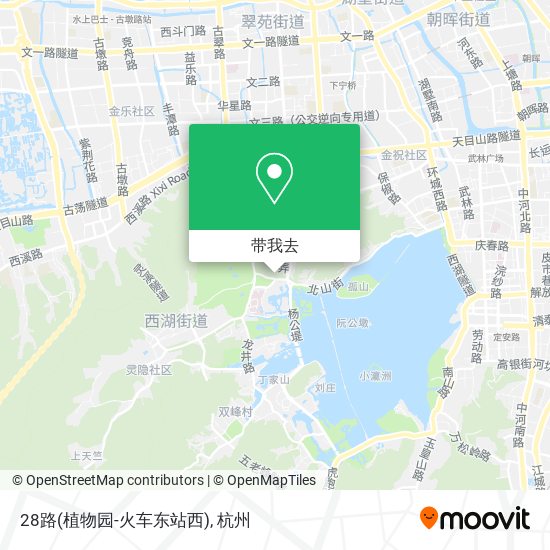 28路(植物园-火车东站西)地图