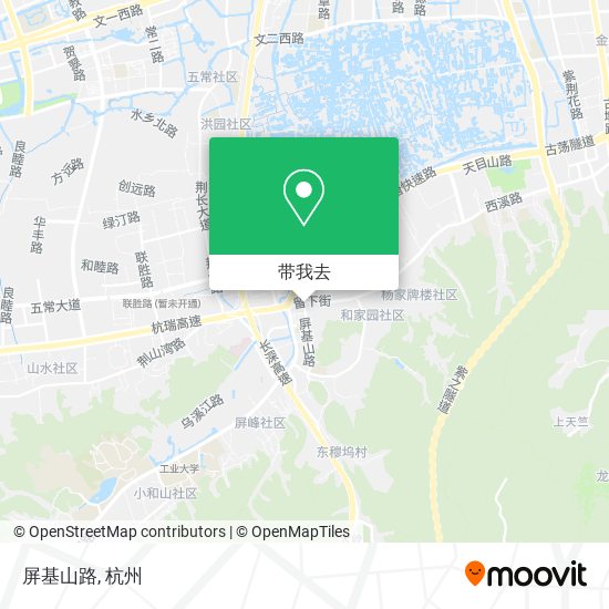 屏基山路地图