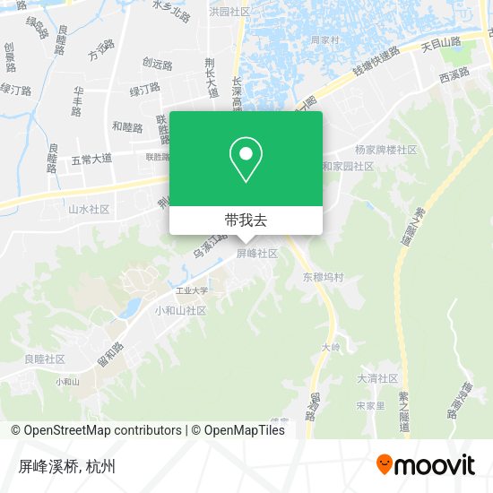 屏峰溪桥地图