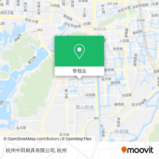 杭州中田厨具有限公司地图