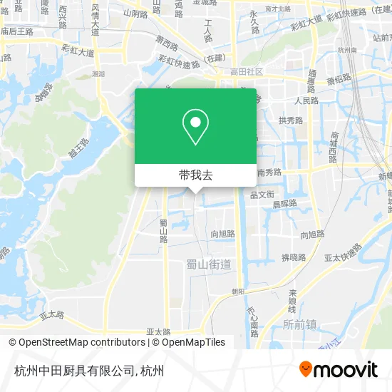 杭州中田厨具有限公司地图