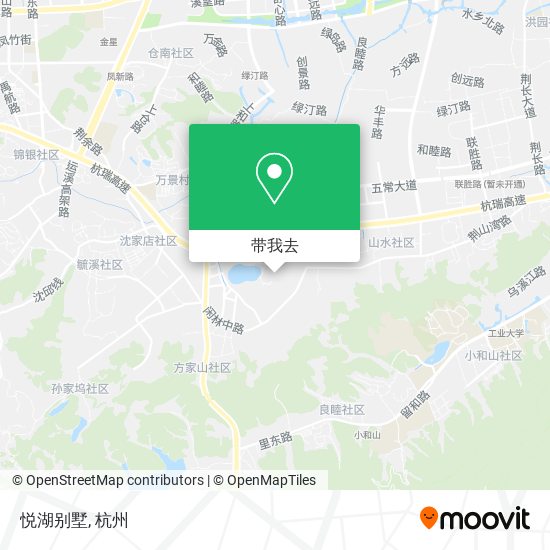 悦湖别墅地图