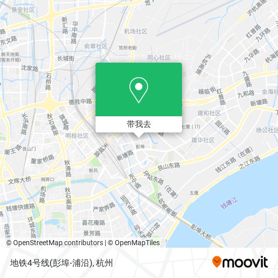 地铁4号线(彭埠-浦沿)地图