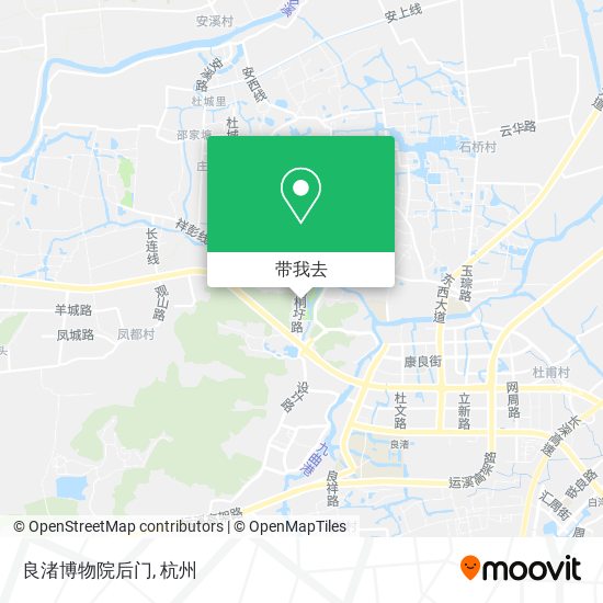 良渚博物院后门地图