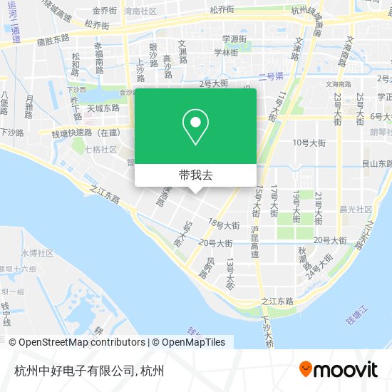杭州中好电子有限公司地图