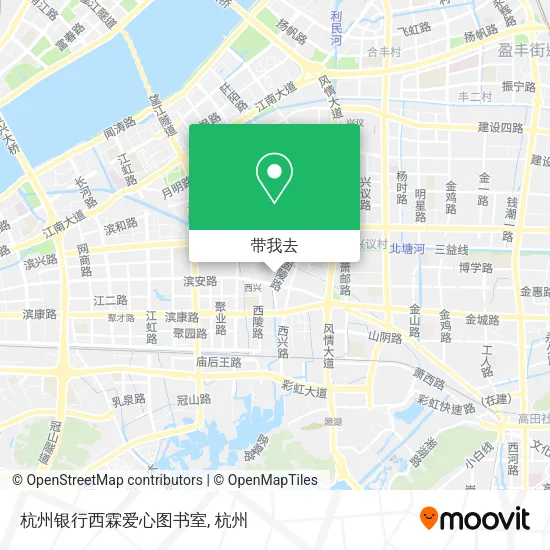 杭州银行西霖爱心图书室地图
