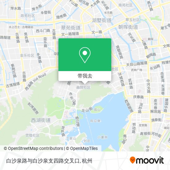 白沙泉路与白沙泉支四路交叉口地图