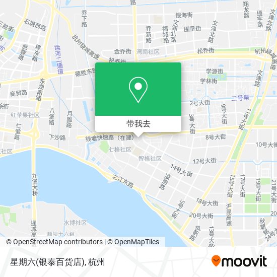 星期六(银泰百货店)地图
