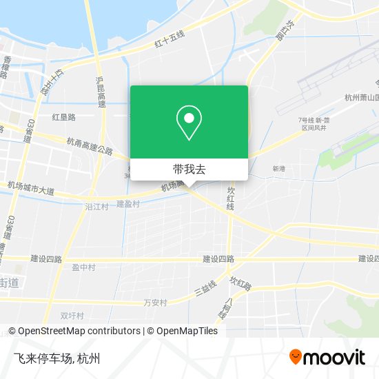 飞来停车场地图