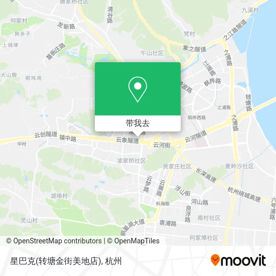 星巴克(转塘金街美地店)地图