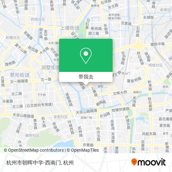 杭州市朝晖中学-西南门地图