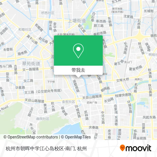 杭州市朝晖中学江心岛校区-南门地图
