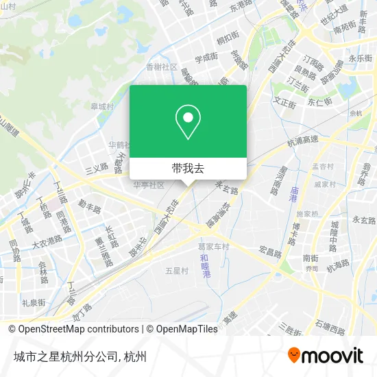 城市之星杭州分公司地图