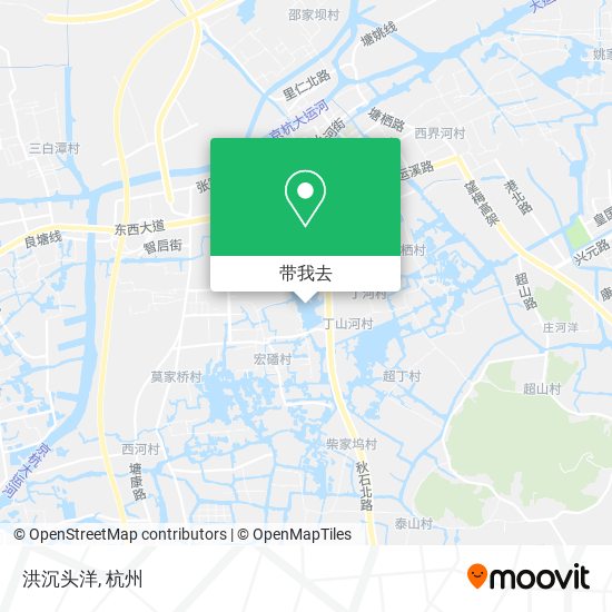 洪沉头洋地图