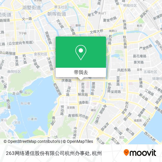 263网络通信股份有限公司杭州办事处地图