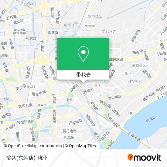 爷茶(东站店)地图