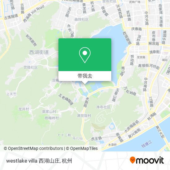 westlake villa 西湖山庄地图