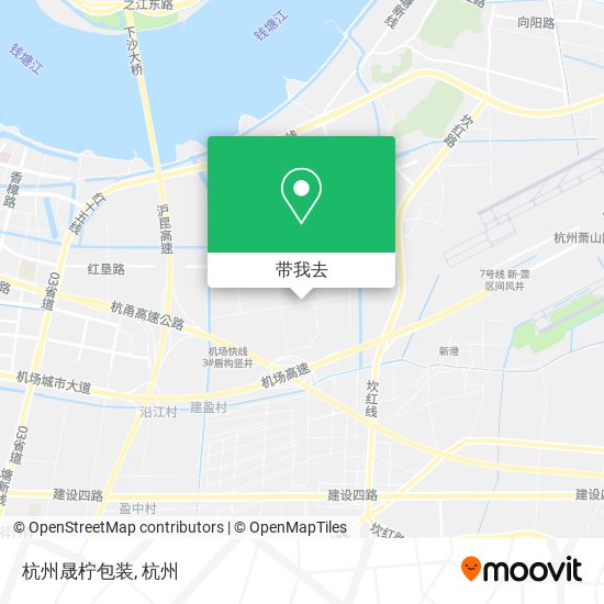 杭州晟柠包装地图