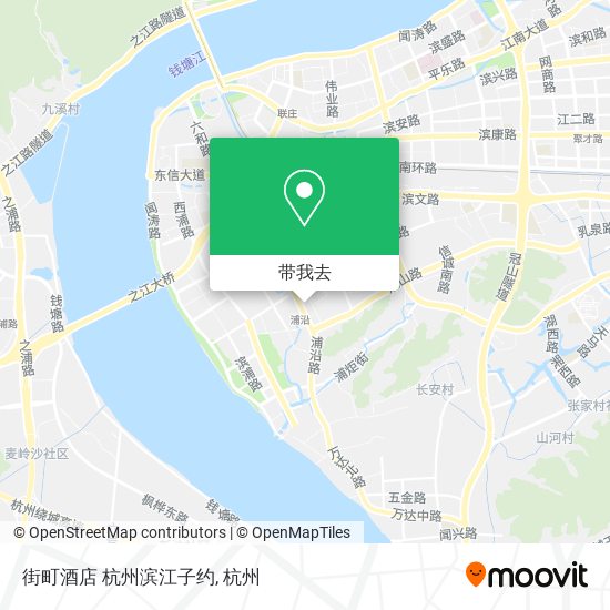 街町酒店 杭州滨江子约地图