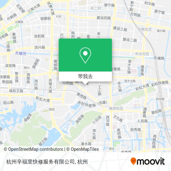 杭州辛福里快修服务有限公司地图