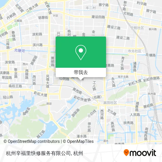 杭州辛福里快修服务有限公司地图