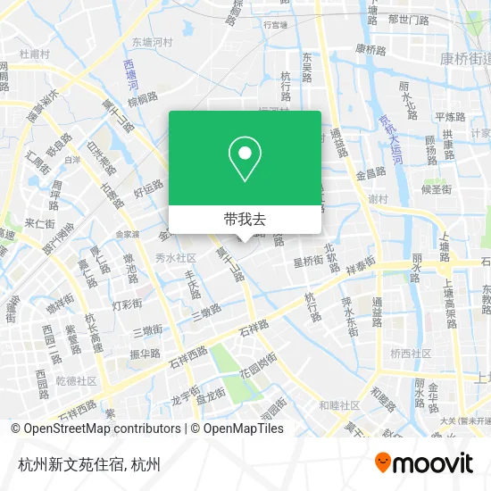 杭州新文苑住宿地图