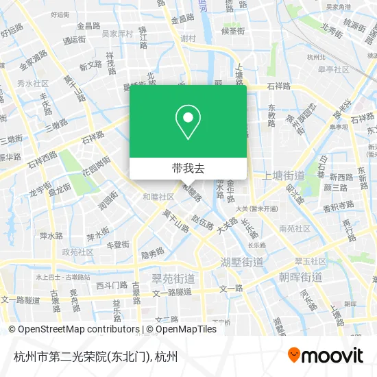 杭州市第二光荣院(东北门)地图