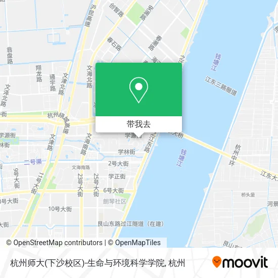 杭州师大(下沙校区)-生命与环境科学学院地图