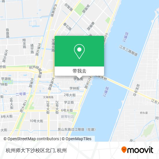 杭州师大下沙校区北门地图