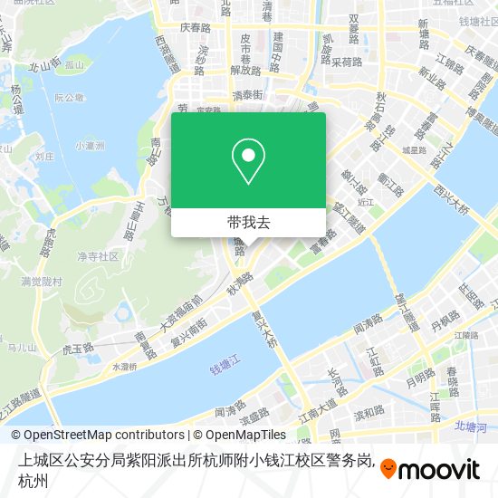 上城区公安分局紫阳派出所杭师附小钱江校区警务岗地图
