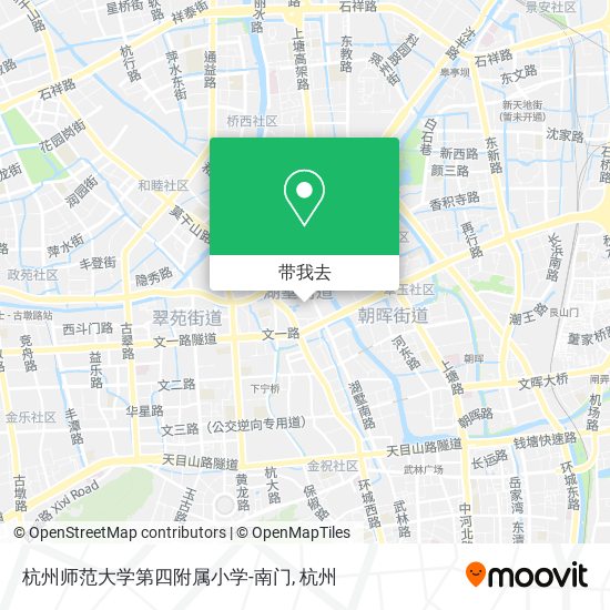 杭州师范大学第四附属小学-南门地图