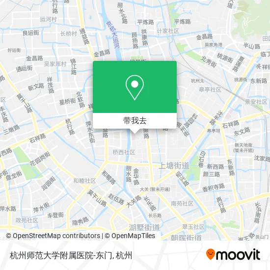 杭州师范大学附属医院-东门地图
