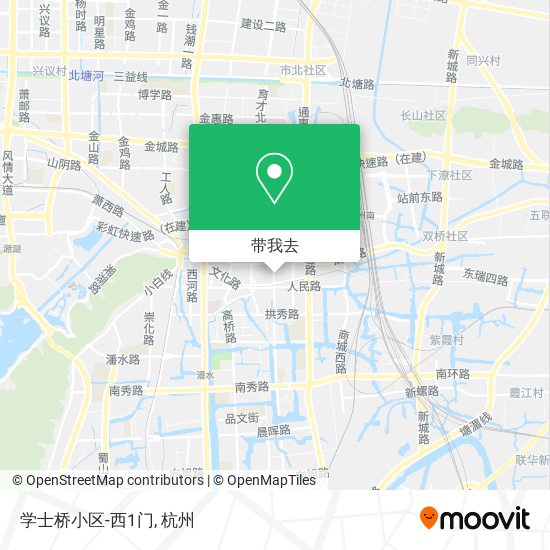 学士桥小区-西1门地图